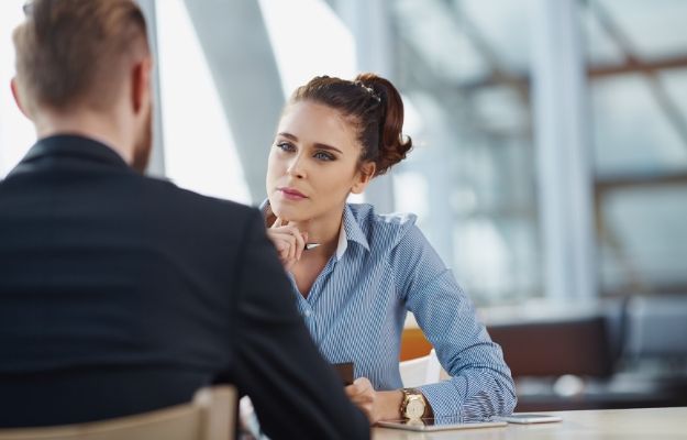 Job interview recruiter listen to candidate - ss
