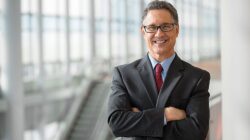Portrait of a handsome CEO smiling